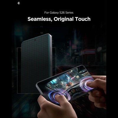 Spigen GLAS.tR EZ Fit Samsung Galaxy S26 hög klarhet och touchkänslighet