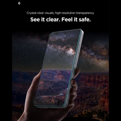 Spigen Samsung Galaxy S26 skärmskydd med reptålig yta