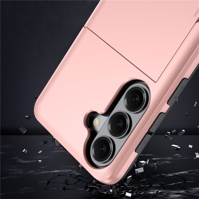 Samsung Galaxy S26 skal med kortfack – elegant design i roséguld