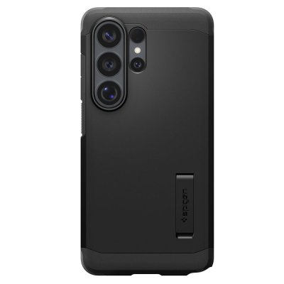 Spigen Samsung Galaxy S26 Ultra Rugged Armor MagSafe Black bakpanel med kolfiberdesign