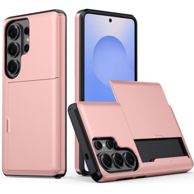 samsung galaxy s26 ultra skal roséguld med kortfack framifrån