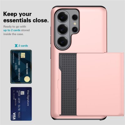 samsung galaxy s26 ultra roséguld skal med plats för två kort