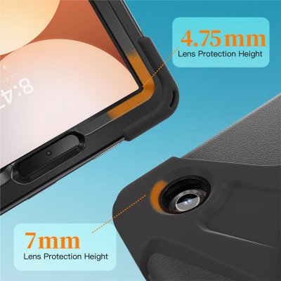 Kamera- och hörnskydd på stöttåligt skal till Samsung Galaxy Tab A11