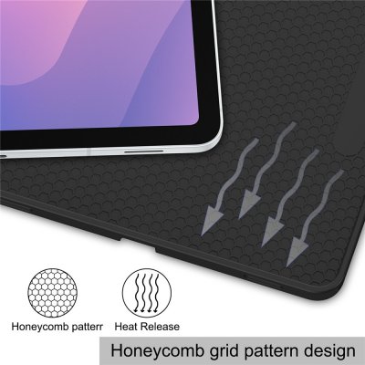Detaljbild på pennhållare i svart Galaxy Tab S11 fodral