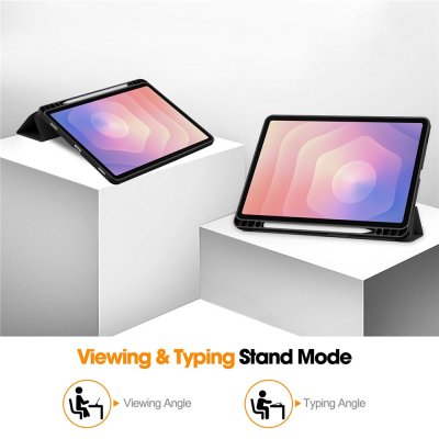 Fodral med auto-wake funktion till Galaxy Tab S11 – svart