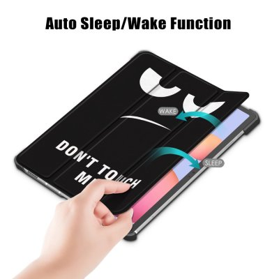 Köp Samsung Galaxy Tab S7 Plus/S8 Plus Fodral Tri-fold Don't Touch Me Online