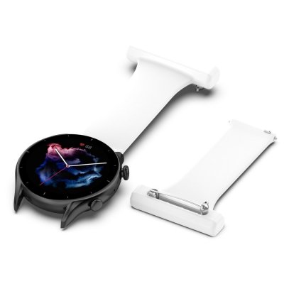 Köp Samsung Galaxy Watch 46mm/45 mm Rem Sjuksköterskeklocka Vit Online