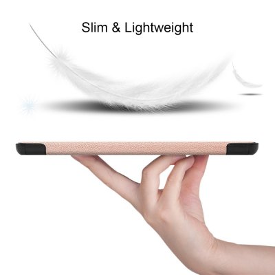 Köp Samsung Galaxy Tab S7 Plus/S8 Plus 12.4 Fodral Tri-fold Roséguld Online
