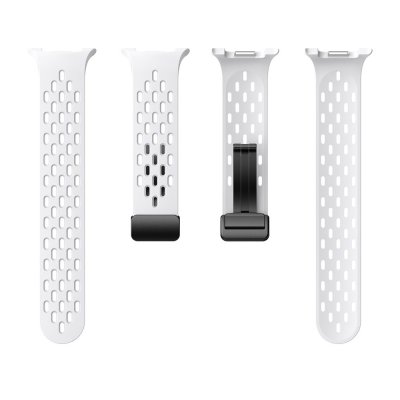 Komplett set med vitt sportarmband i silikon till Samsung Galaxy Watch 8 44mm