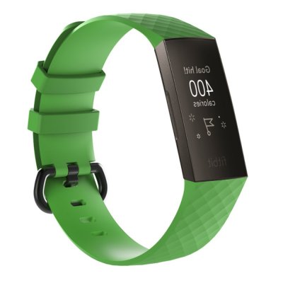 Silikonarmband Till Fitbit Charge 3/4 Ljusgrön