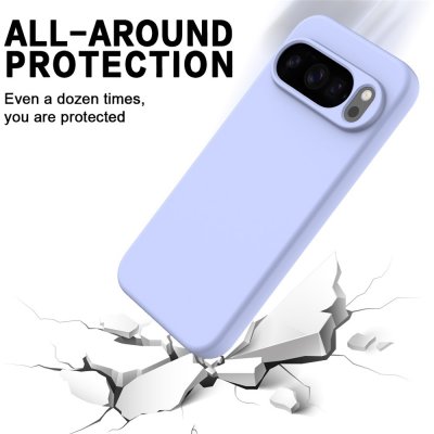 Stötsäkert mobilskal i lila silikonmaterial – Google Pixel 10 Pro