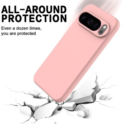 Stötsäkert rosa skal till Google Pixel 10 Pro XL – fullt skydd mot fall och stötar