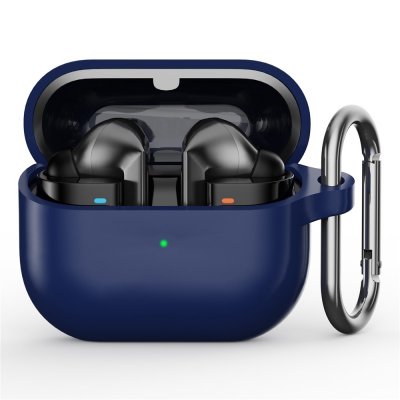 Silikonskal Samsung Galaxy Buds 3 Pro blå med karbinhake