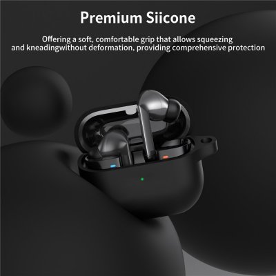 Samsung Galaxy Buds 3 Pro silikonfodral blå med karbinhake