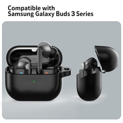 Skyddsskal Samsung Galaxy Buds 3 Pro silikon lila öppet laddningsetui