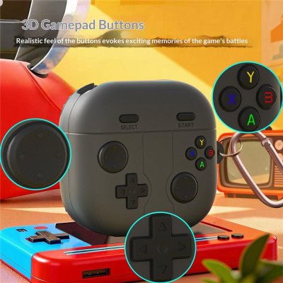 Gamepad skal till Samsung Galaxy Buds 4 Pro svart silikon skydd