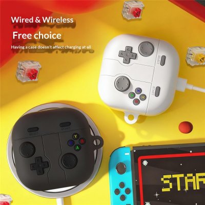 Samsung Galaxy Buds 4 gamepad silikonfodral svart design