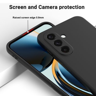 kameraskydd och skärmskydd Galaxy S26 svart silikonskal