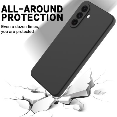 stötsäkert silikonskal Galaxy S26 svart vid fall