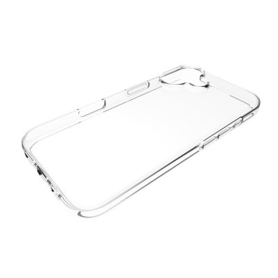 Detaljvy av genomskinligt TPU-skal för iPhone 17 – mjukt material som skyddar mot repor