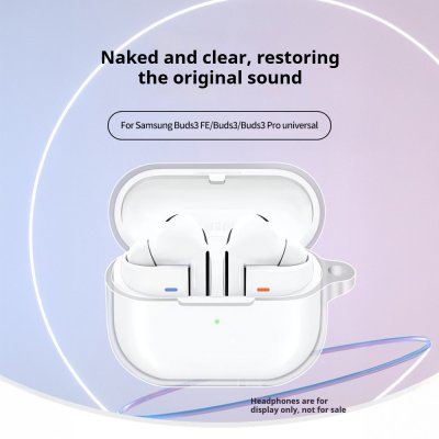 Transparent skal Samsung Galaxy Buds 3 skydd mot repor och stötar