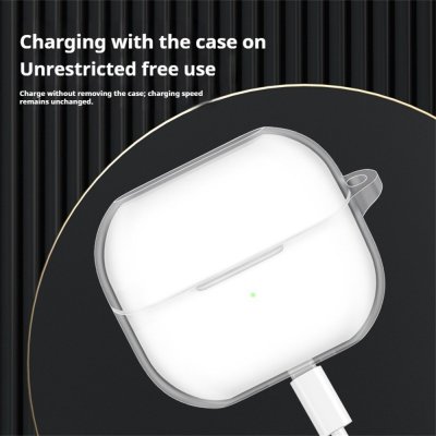 Samsung Galaxy Buds 3 FE skyddsskal transparent design nära bild