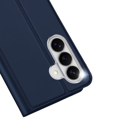 Närbild på kameraskydd i blått Galaxy S26 Plus fodral från Dux Ducis