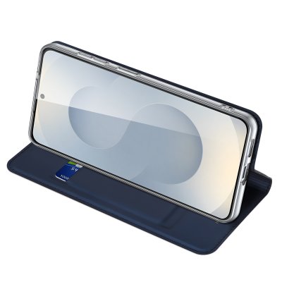 Ställfunktion i blått läderfodral Dux Ducis Galaxy S26 Plus