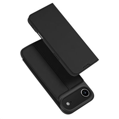 Stängt svart Dux Ducis Skin Pro fodral för iPhone 17 Air, visat framifrån med telefonen inuti.