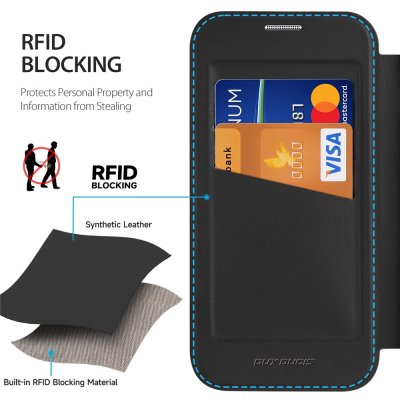 Fodral stående som mobilstöd, svart Dux Ducis Skin X Pro för iPhone 17 Pro.
