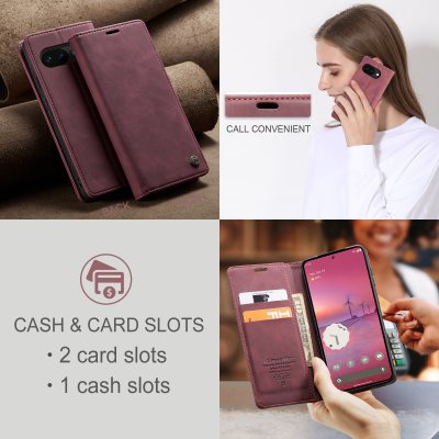 Praktiskt plånboksfodral till Pixel 10a från CaseMe Slim med kortförvaring