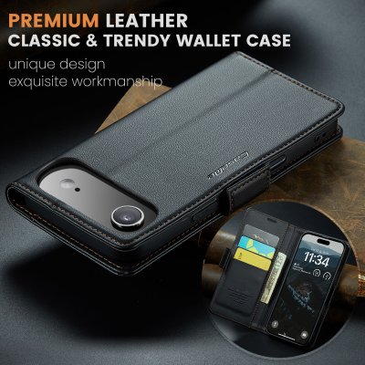 CaseMe Slim plånboksfodral iPhone 17 Air med sedelutrymme och RFID-skydd