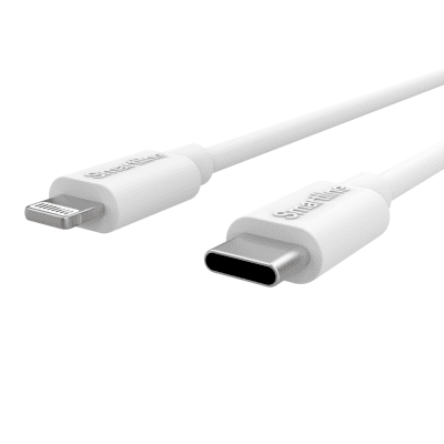 Smartline Lightning Kabel Till USB-C 3A 2m Vit - Techhuset.se