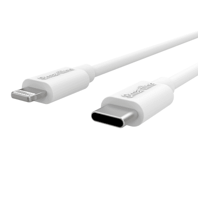 Köp Smartline Lightning Kabel Till USB-C 3A 3m Vit Online