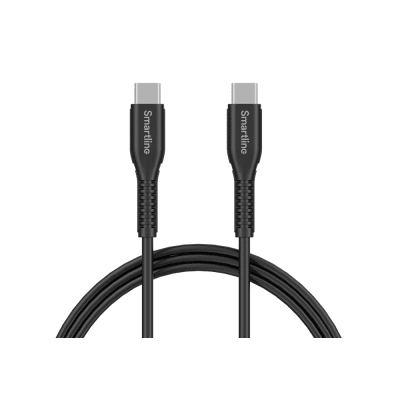 Smartline Lång USB-kabel Samsung Galaxy Z Flip 5 2m USB-C Svart