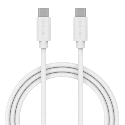 Smartline Lång USB-kabel Samsung Galaxy Tab A9 Plus 2m USB-C Vit