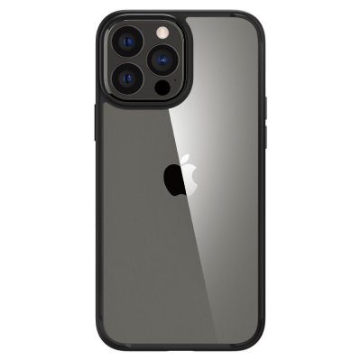 Spigen iPhone 13 Pro Case Ultra Hybrid Crystal Matte Black - Techhuset.se