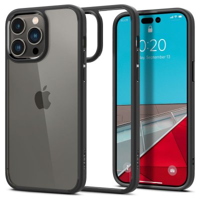 Köp Spigen iPhone 14 Pro Case Ultra Hybrid Crystal Matte Black Online