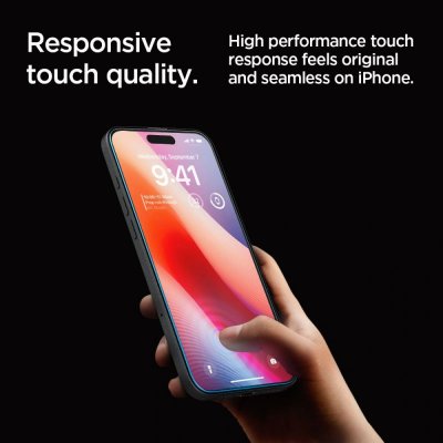 Responsiv touch och exakt passform – iPhone 17 med Spigen skyddsglas