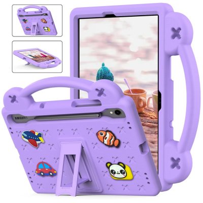 Stöttåligt EVA skal i lila till Samsung Galaxy Tab S8 med handtag och kickstand
