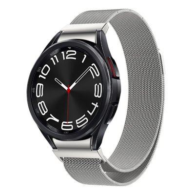 Köp Full Fit Milanese Armband Samsung Galaxy Watch 6 Classic 47mm Silver Online