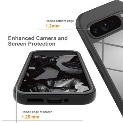 360 Full Cover Edge Case Google Pixel 10 Pro XL Svart