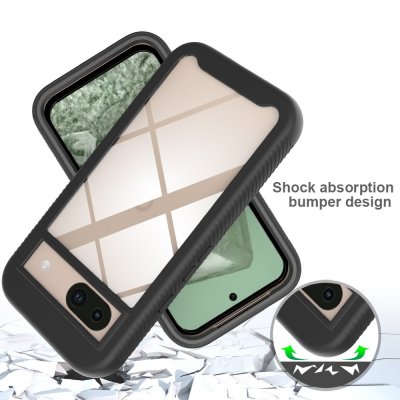 360 Full Cover Edge Case Google Pixel 8a Black