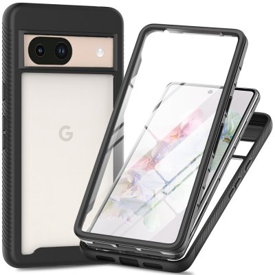 360 Full Cover Edge Case Google Pixel 8a Black