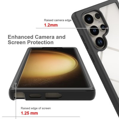 Köp 360 Full Cover Edge Case Samsung Galaxy S24 Ultra Black Online