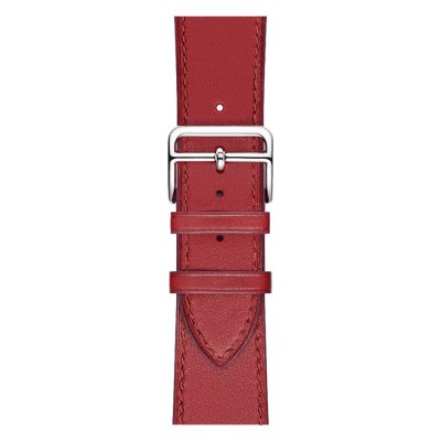 Äkta Läderarmband Apple Watch Ultra 3 49mm Röd