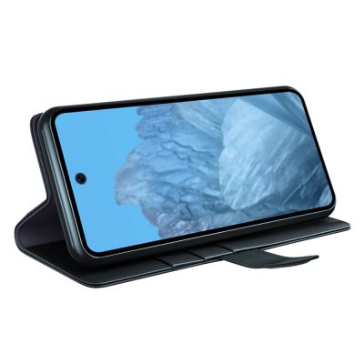 Äkta Läderfodral Google Pixel 9 Pro Svart