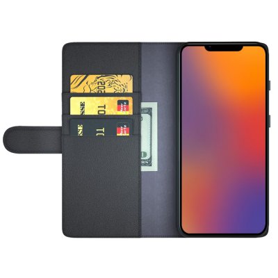 Köp Äkta Läderfodral iPhone 14 Plus Svart Online