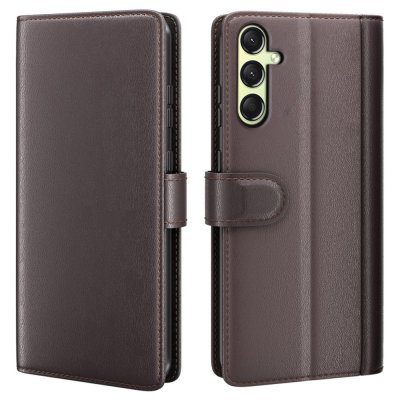 Äkta Läderfodral Samsung Galaxy A16 Brun