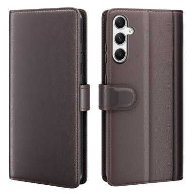 Äkta Läderfodral Samsung Galaxy A35 Brun